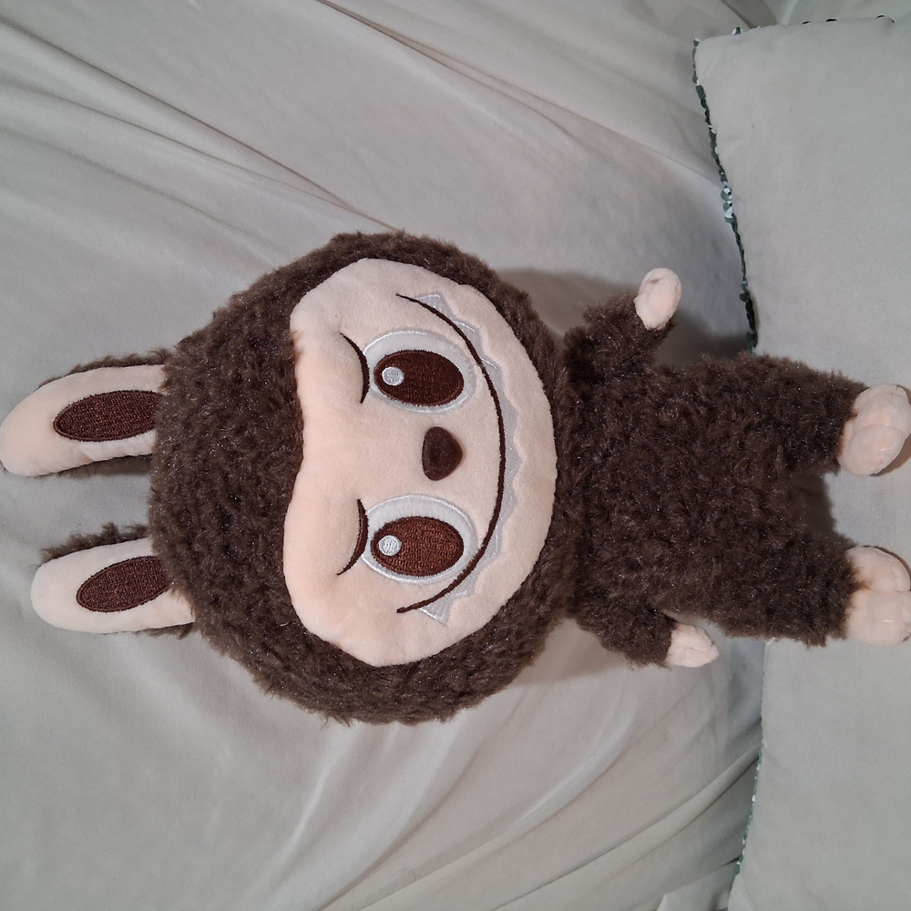 Brown Plush Bunny Toy Labubu